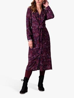 Celtic & Co. Print Tie Front Shirt Dress containing LENZING™ ECOVERO™ Viscose, Multi - view 2, Multi