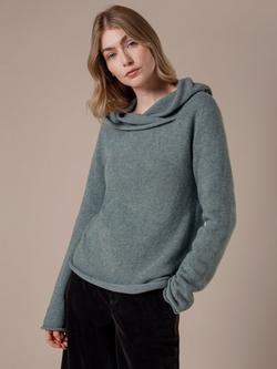 Celtic & Co. Collared Slouch Jumper - view 2, Dark Sage