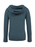 Celtic & Co. Collared Slouch Jumper, Deep Icelandic Blue