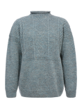 Celtic & Co. Gansey Wool Jumper, Dark Skylight