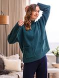 Celtic & Co. Flecked Patch Pocket Merino Wool Jumper, Bottle Green