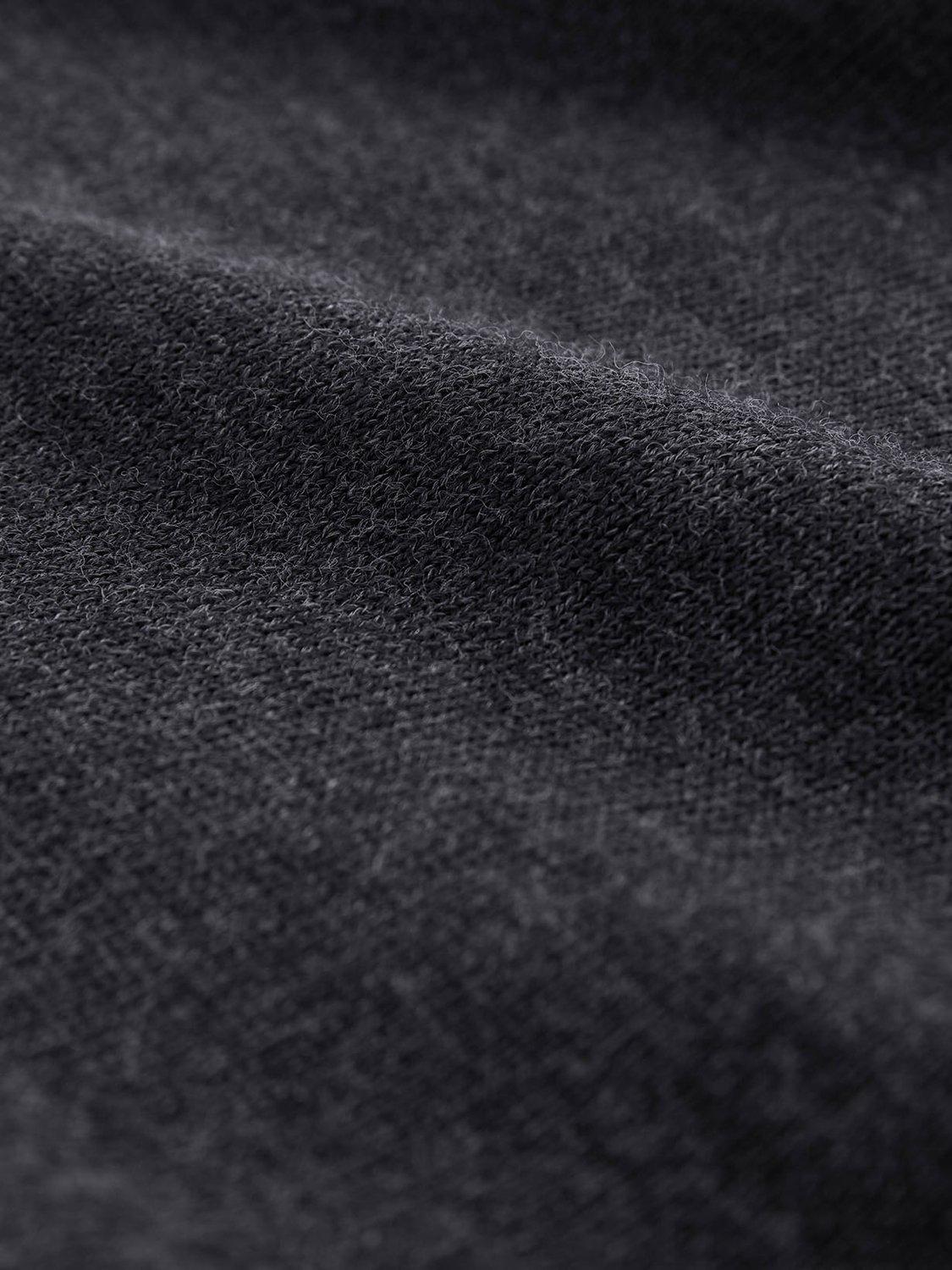 Product image 5 of 6, which shows Celtic & Co. Boat Neck Fine Knit Merino Wool Jumper, Charcoal, XS