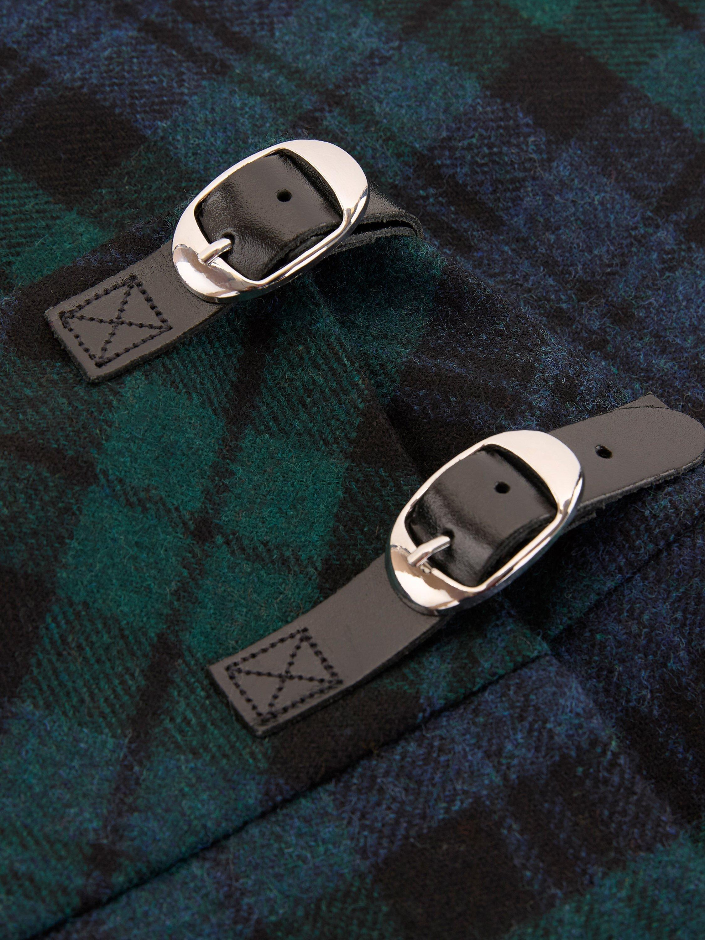 Product image 5 of 7, which shows Celtic & Co. The Celt Wool Kilt, Cairngorm Blackwatch, 8