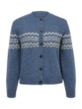 Celtic & Co. Fair Isle Wool Cardigan, Indigo