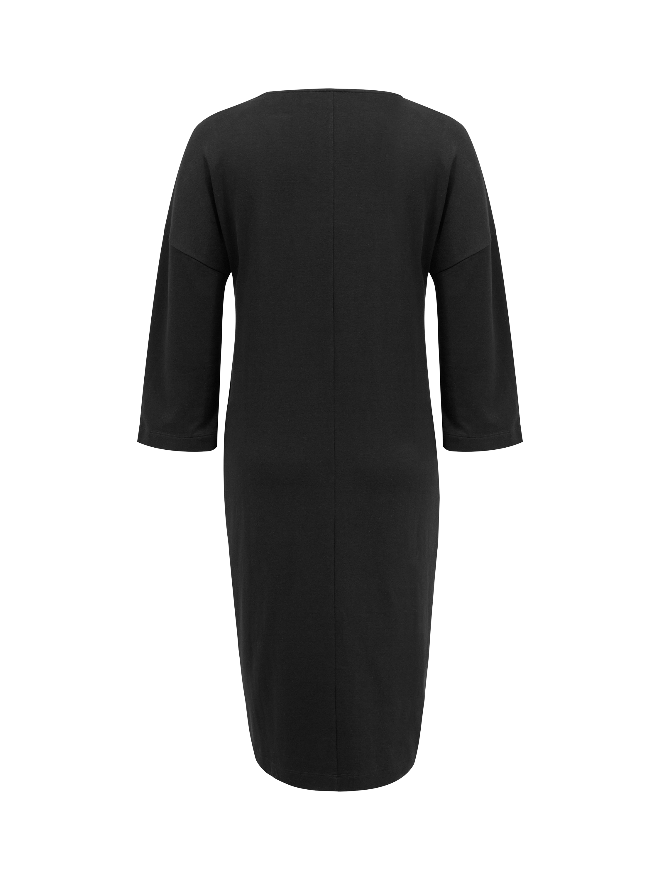 Product image 3 of 4, which shows Celtic & Co. Cocoon V-Neck Dress, Black, 8