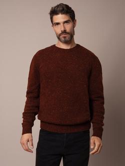 Celtic & Co. Donegal Wool Crew Neck Jumper, Ember