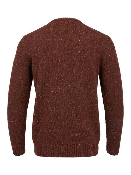 Celtic & Co. Donegal Wool Crew Neck Jumper - view 2, Ember