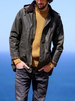 Celtic & Co. Grown Sleeve Waxed Cotton Jacket, Olive, Olive