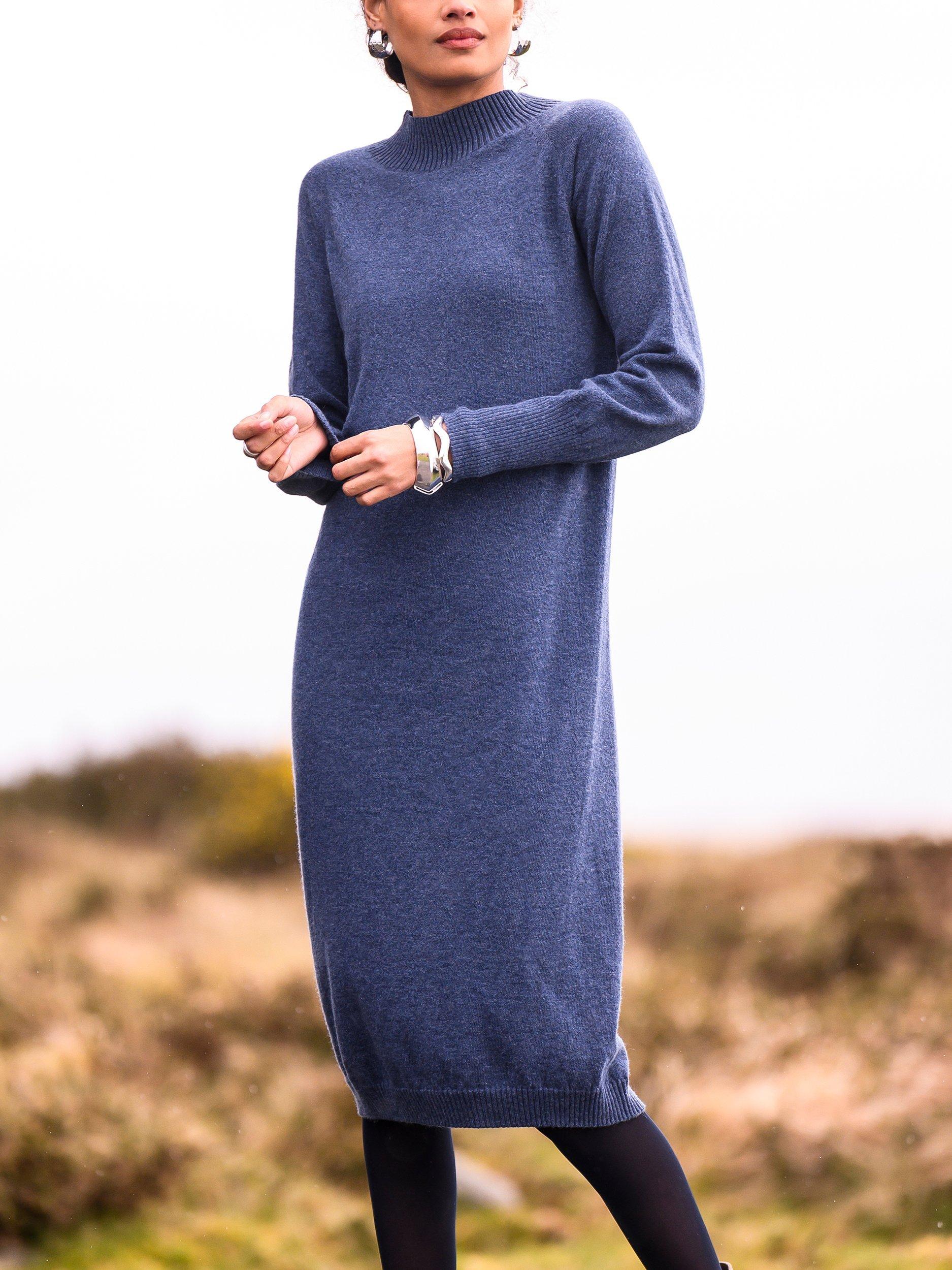Celtic Co. Geelong Wool Midi Dress Indigo