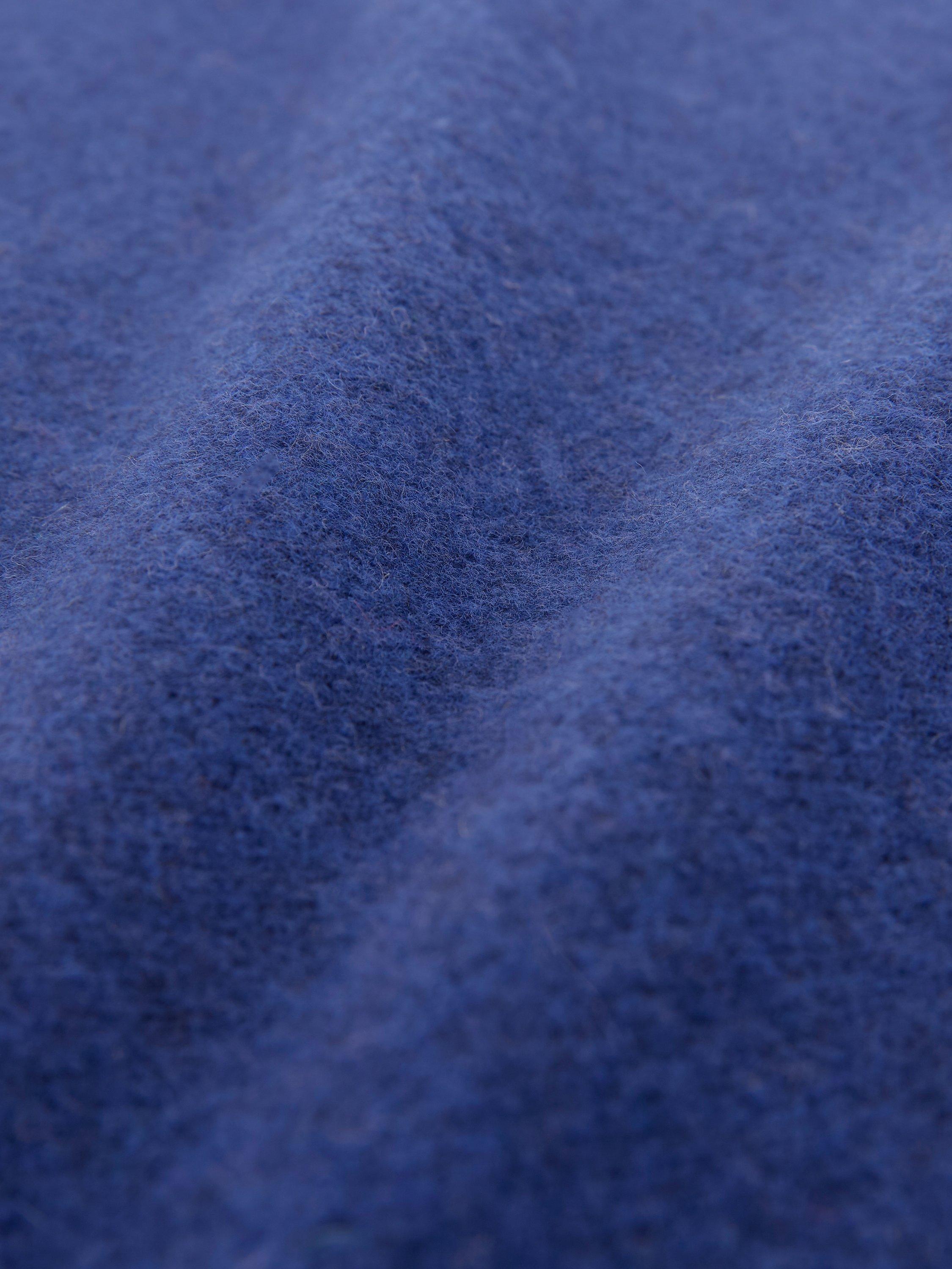 Product image 5 of 7, which shows Celtic & Co. Felted Funnel Neck Merino Wool Jumper, Blue Ink, XS