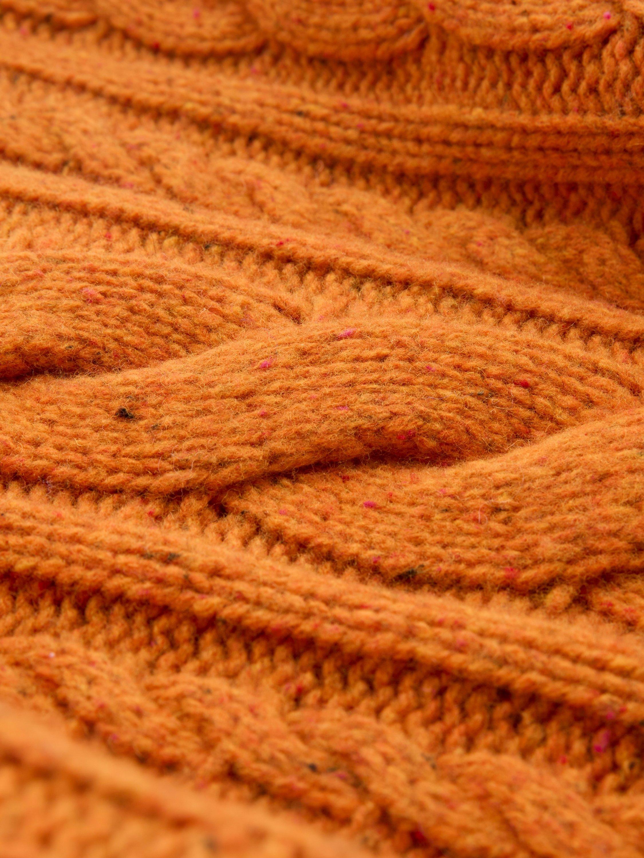 Celtic & Co. Merino Wool Flecked Cable Crew Jumper