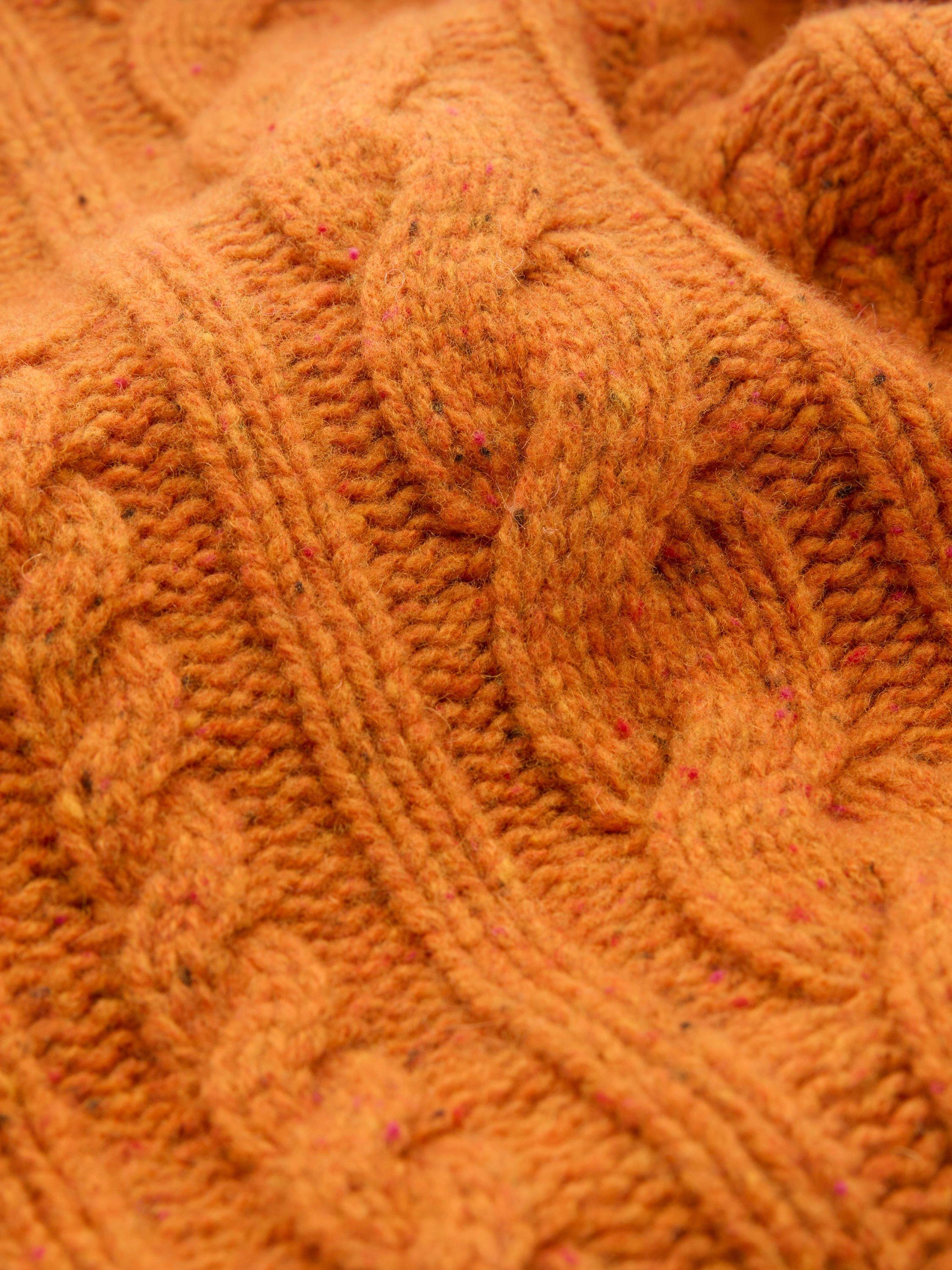 Celtic & Co. Merino Wool Flecked Cable Crew Jumper