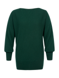 Celtic & Co. Geelong Wool Slash Neck Jumper, Pine