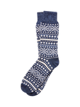 Celtic & Co. Mens's Donegal Boot Socks, Navy/Gold