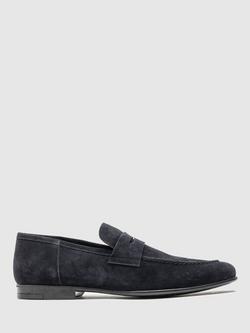 Rodd & Gunn Spiga Suede Leather Loafers, Deep Blue