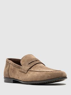 Rodd & Gunn Spiga Suede Leather Loafers - view 2, Taupe