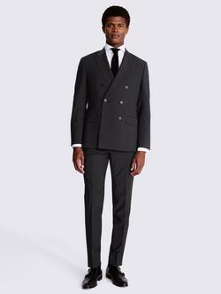 Moss Double-Breasted Performance Suit Jacket - view 2, Black