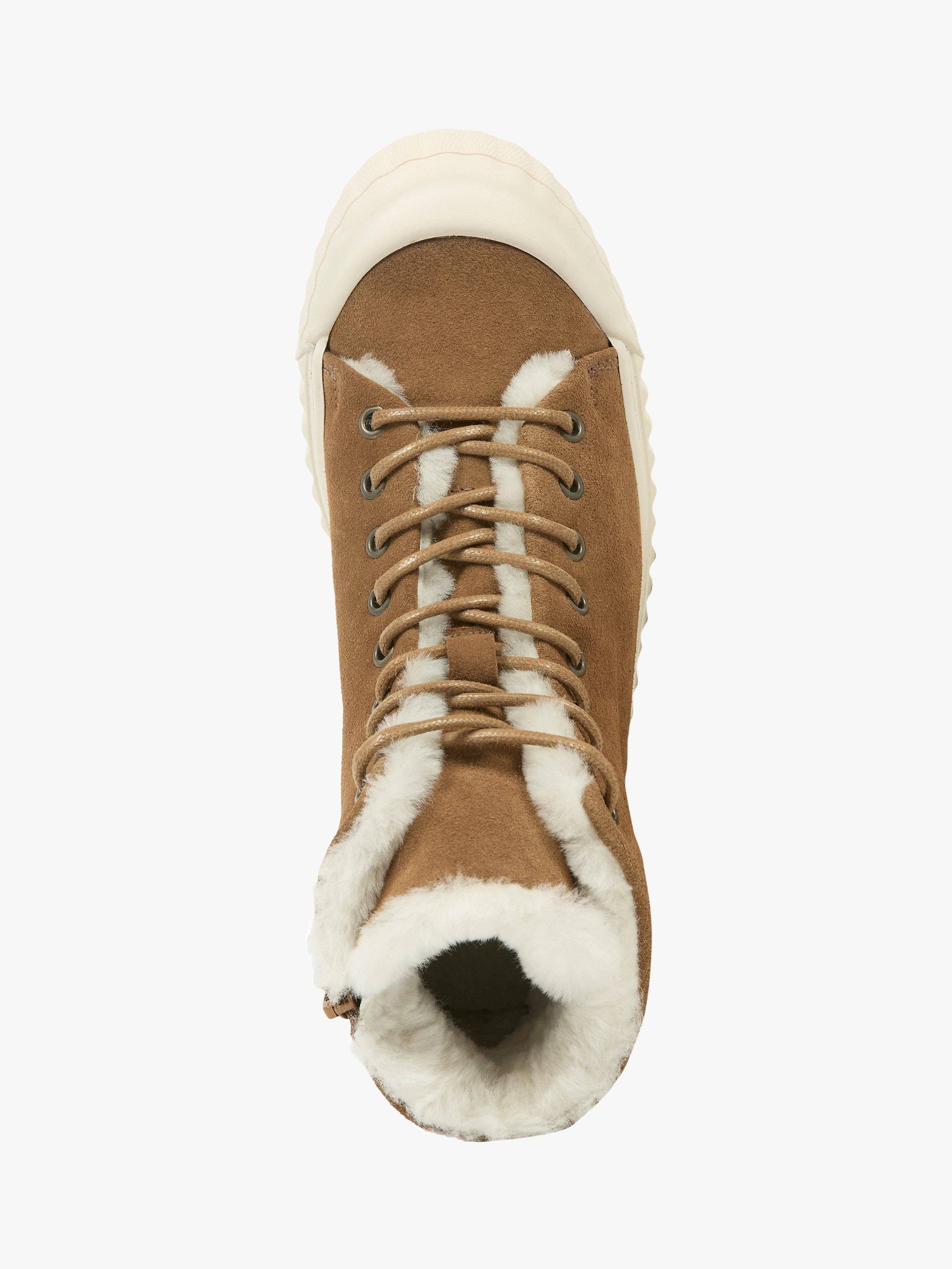 Product image 6 of 7, which shows Celtic & Co. Suede Sheepskin Hi-Top Trainers, Antique/Ecru, EU36