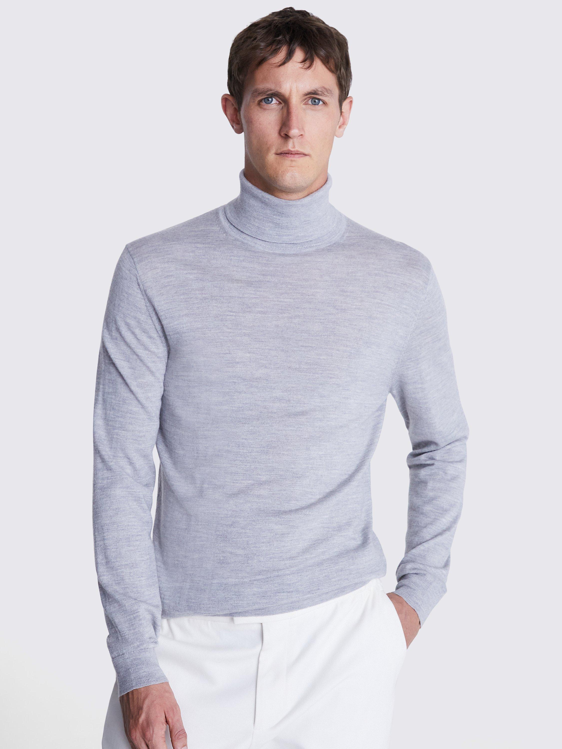 Grey high neck jumper hotsell