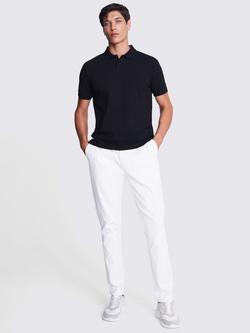 Moss Pique Short Sleeve Polo Shirt - view 2, Black