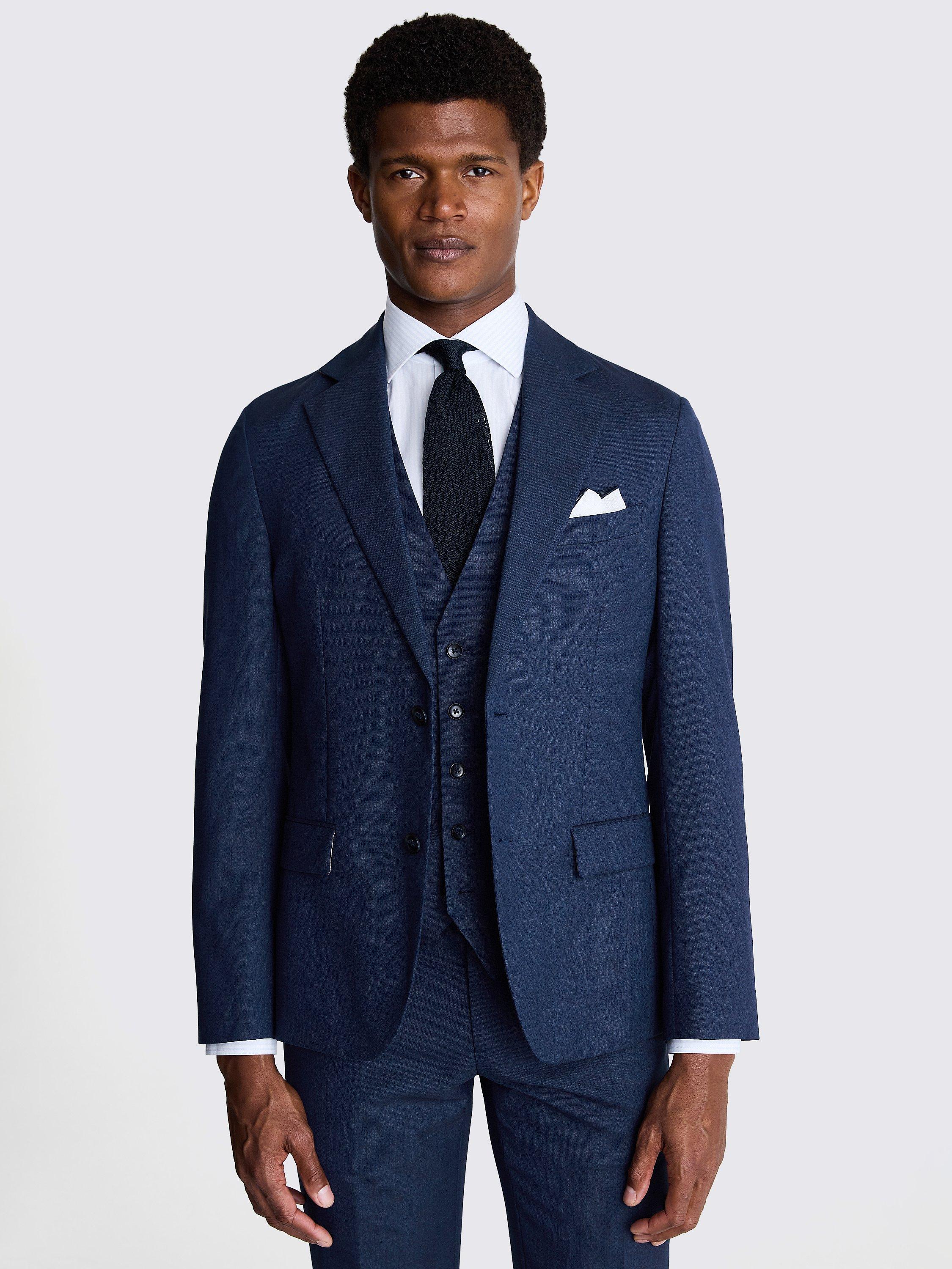 Moss Tailored Fit Suit Jacket, Blue