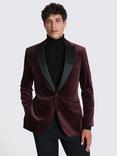 Moss Velvet Suit Jacket, Plum