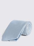 Moss Grenadine Weave Tie, Sky Blue
