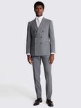 Moss Double-Breasted Striped Suit Jacket, Sage