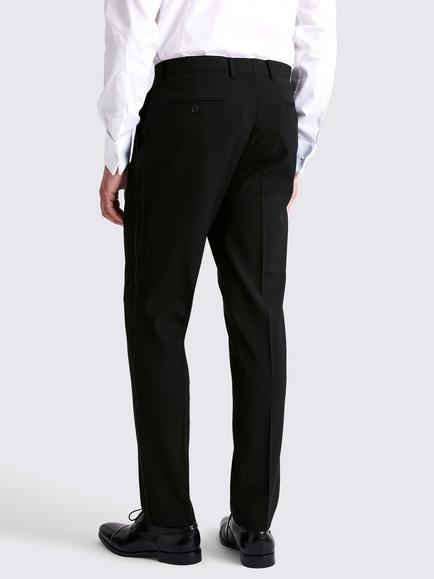Moss Tailored Fit Dress Trousers, Black - view 2, Black