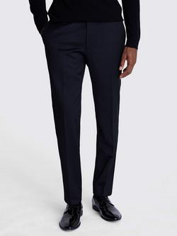 Moss X DKNY Slim Fit Dress Trousers, Black, Black