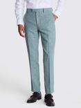 Moss Tailored Fit Flannel Suit Trousers, Duck Egg