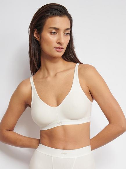 sloggi EVER Ease Soft Bra, Silk White