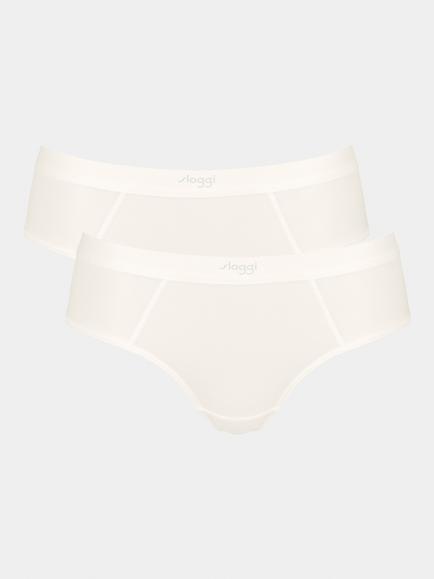 sloggi EVER Ease Hipster Knickers, Pack of 2, Silk White