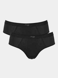 sloggi EVER Ease Hipster Knickers, Pack of 2, Black