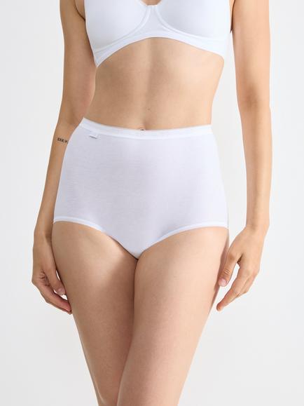 sloggi Basic Maxi Knickers, Pack of 3 - view 2, Grey/Navy/Cream