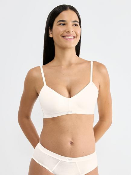 sloggi EVER Ease Padded Bra, Silk White