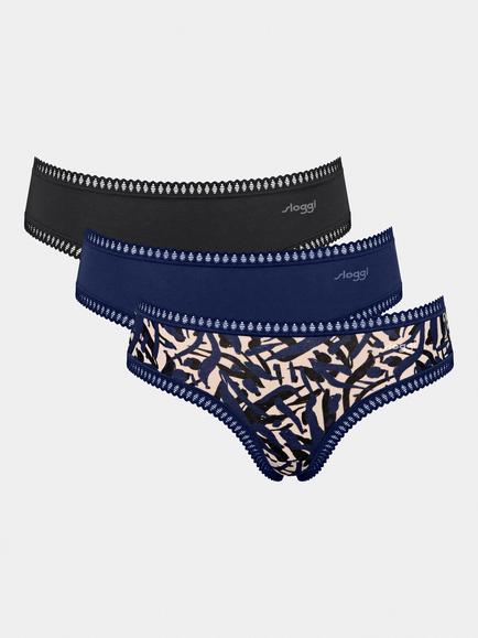 sloggi GO Crush Hipster Briefs, Navy/Multi