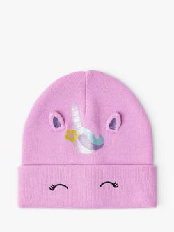 Lindex Kids' Unicorn Beanie, Light Lilac, Light Lilac