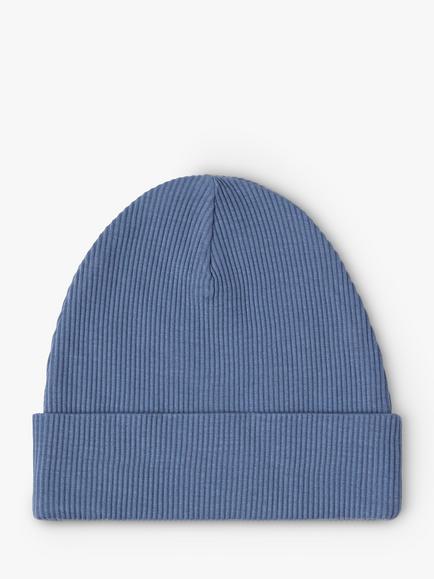 Lindex Kids' Tricot Beanie, Dusty Blue