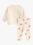 Lindex Kids' Lion Sweatshirt and Leggings Set, Light Beige