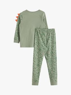 Lindex Kids' 3D Dinosaur Pyjamas, Light Khaki - view 2, Light Khaki