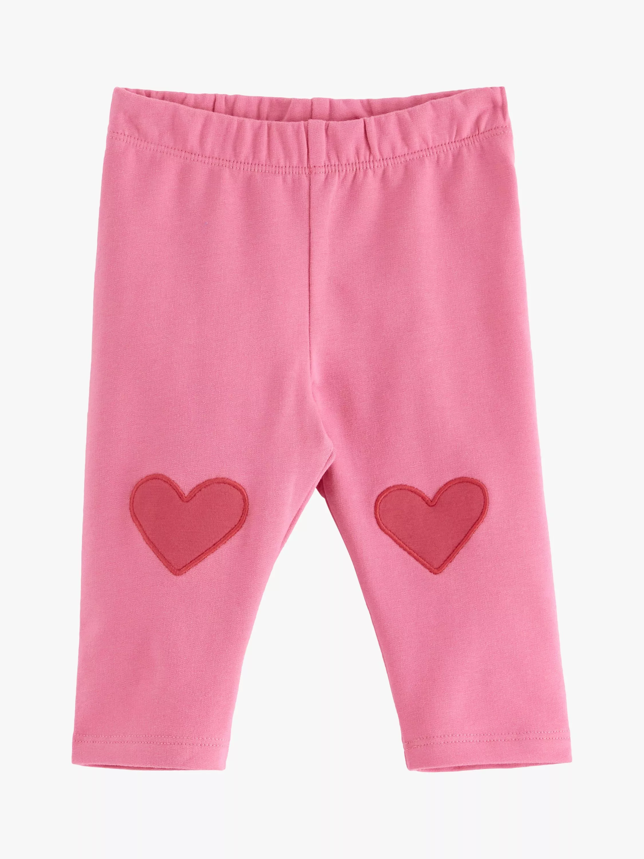 Lindex Baby Heart Knee Patch Leggings Pink