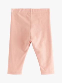 Lindex Baby Organic Cotton Leggings, Dusty Pink - view 2, Dusty Pink