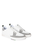 Paul Smith Leather Cosmo Lace Up Trainers, White/Grey