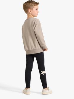 Lindex Kids' Dog Print Leggings, Off Black - view 2, Off Black