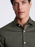 Moss Slim Stretch Shirt, Green