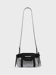 Gerard Darel Micro Dany Bag, Black/Silver