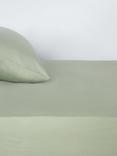 John Lewis ANYDAY Comfy & Relaxed Washed Cotton Deep Fitted Sheet, Seafoam