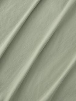 John Lewis Comfy & Relaxed Washed Cotton Deep Fitted Sheet - view 2, Seafoam