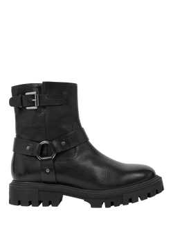 Celtic & Co. Leather Biker Ankle Boots, Black